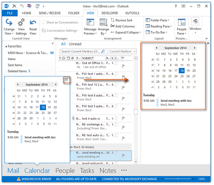 outlook for mac sidebar with calendar